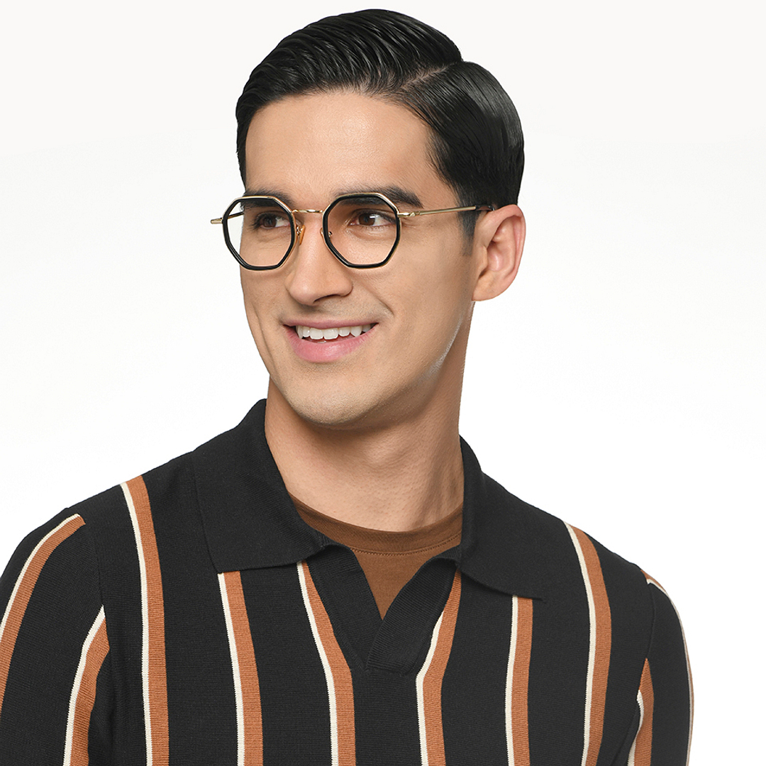 Le Petit Lunetier Black Full Rim Geometric right side