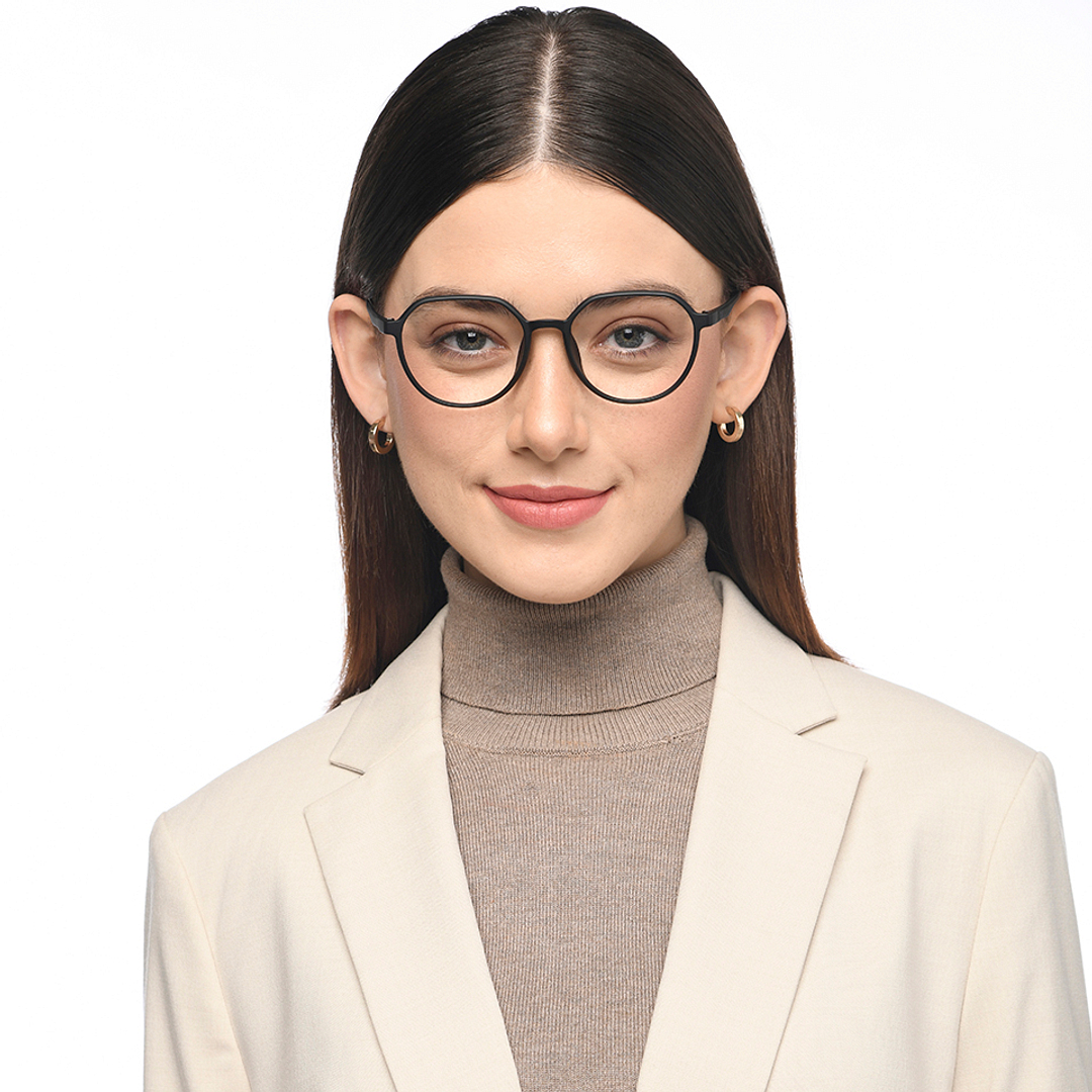 Lenskart Air Online Black Full Rim Round right side