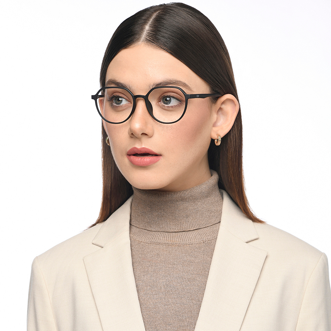 Lenskart Air Online Black Full Rim Round left side