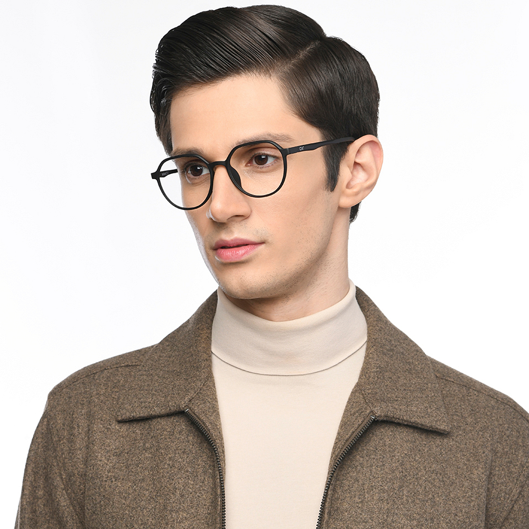 Lenskart Air Online Black Full Rim Round right side