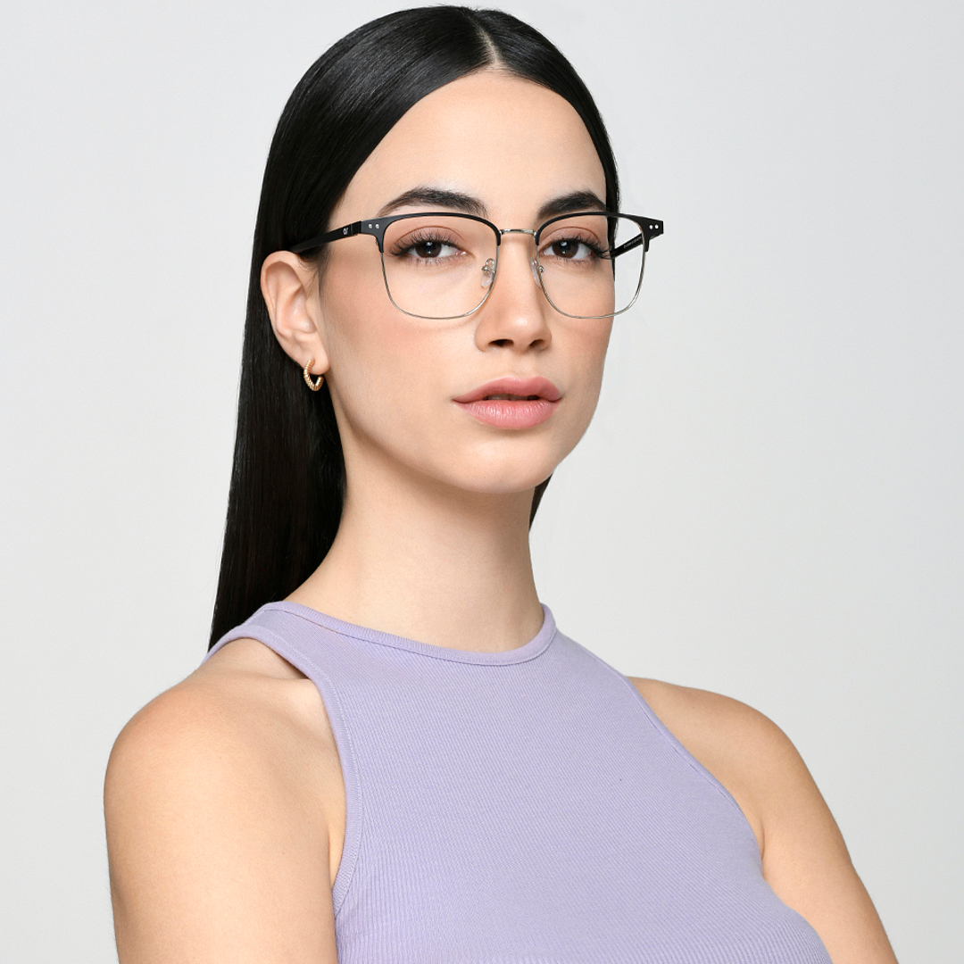 Lenskart Air Online Black Full Rim Square left side