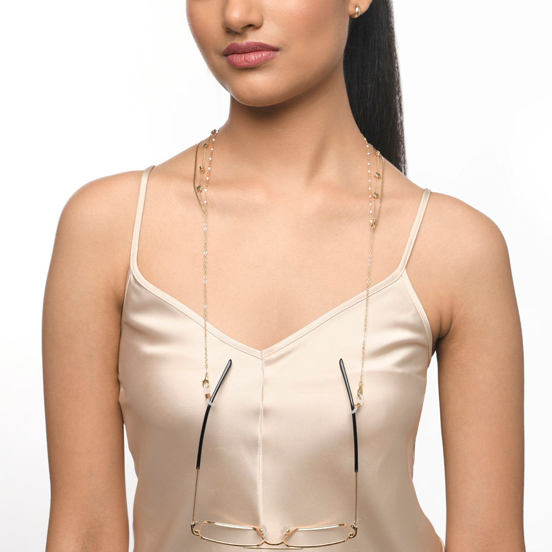 Lenskart STUDIO Gold Chain Lenskart LK A16105-C1 Length 550 cm Width 12 mm left side