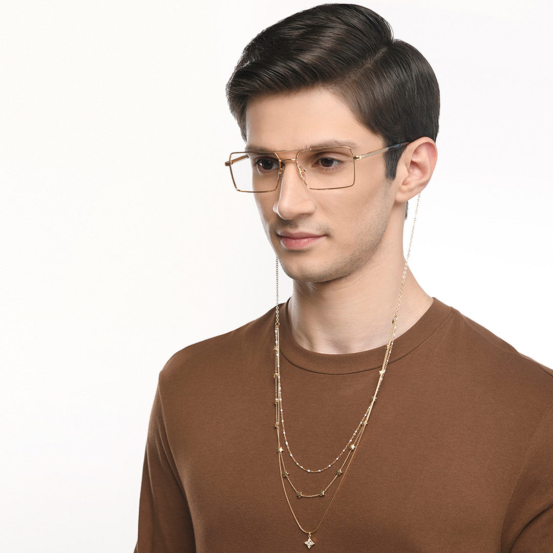 Lenskart STUDIO Gold Chain Lenskart LK A16105-C1 Length 550 cm Width 12 mm right side