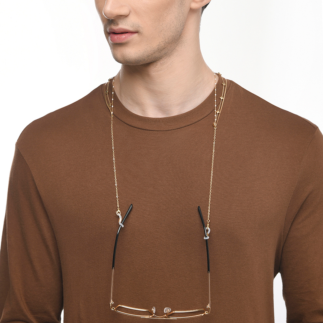 Lenskart STUDIO Gold Chain Lenskart LK A16105-C1 Length 550 cm Width 12 mm right side