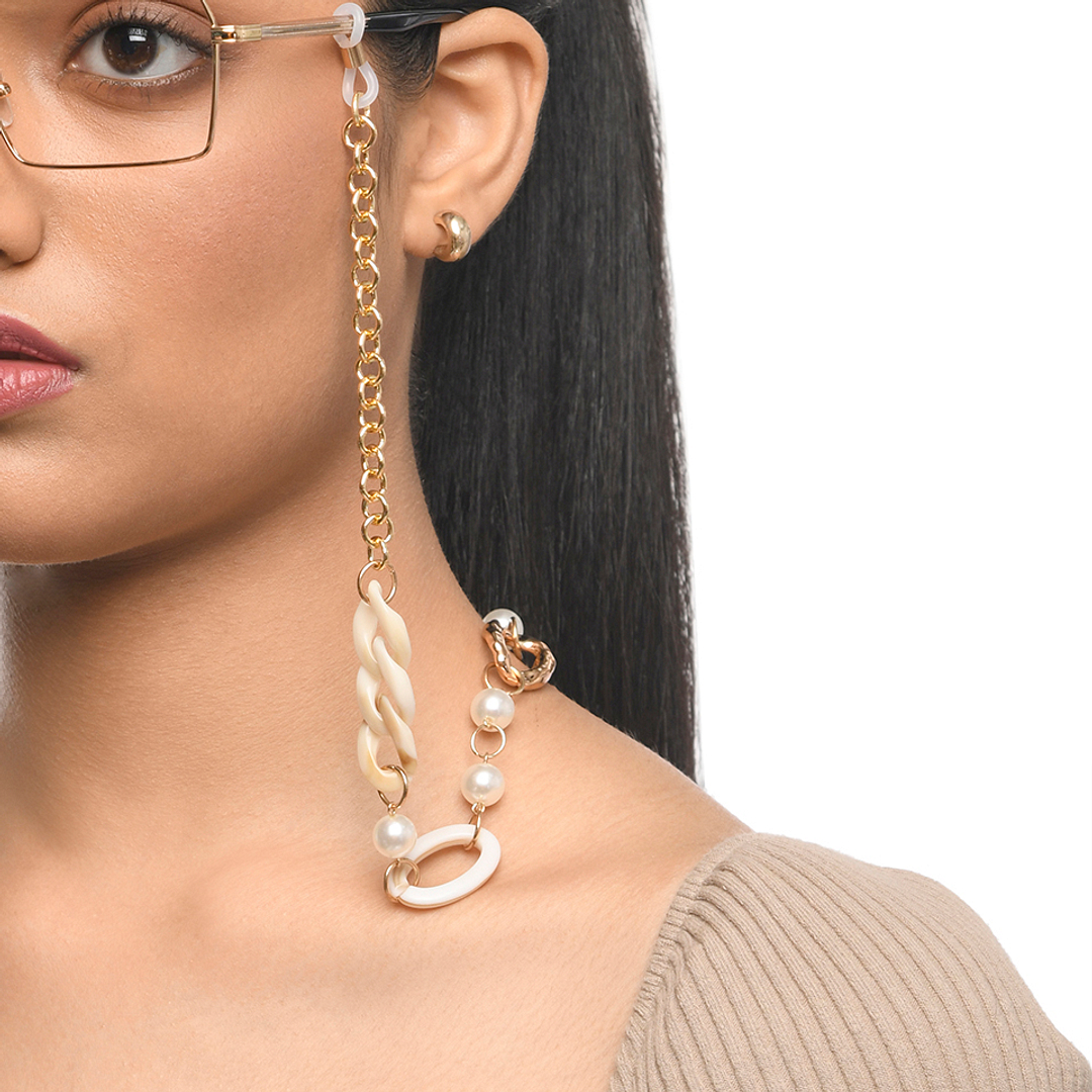 Lenskart STUDIO Gold Grey Chain Lenskart LK A16107-C1 Length 700 cm Width 20 mm right side