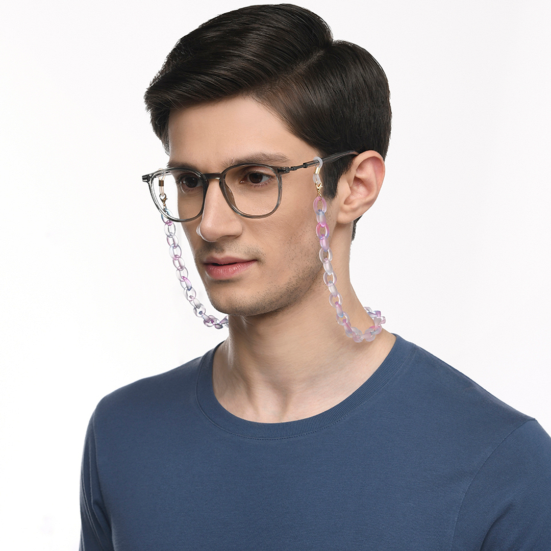 Lenskart STUDIO Pink Blue Chain Lenskart LK A16108-C3 Length 600 cm Width 11 mm right side