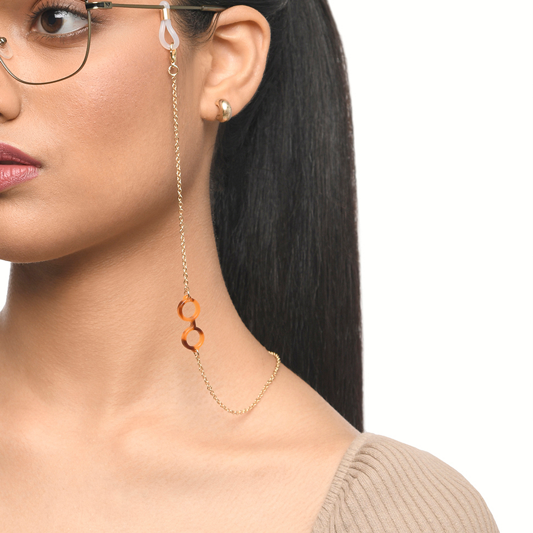 Lenskart STUDIO Gold Brown Chain Lenskart LK A16110-C1 Length 700 cm Width 11 mm right side