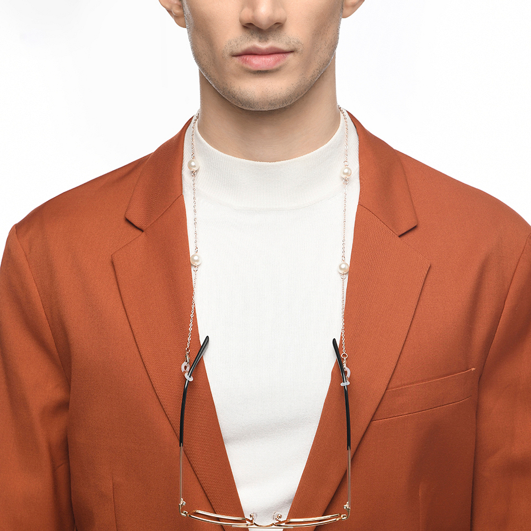 Lenskart STUDIO Gold Brown Chain Lenskart LK A16110-C1 Length 700 cm Width 11 mm right side