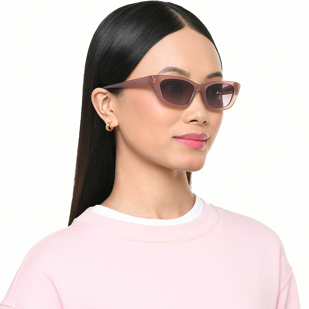 Lenskart Light Brown Full Rim Cat Eye left side