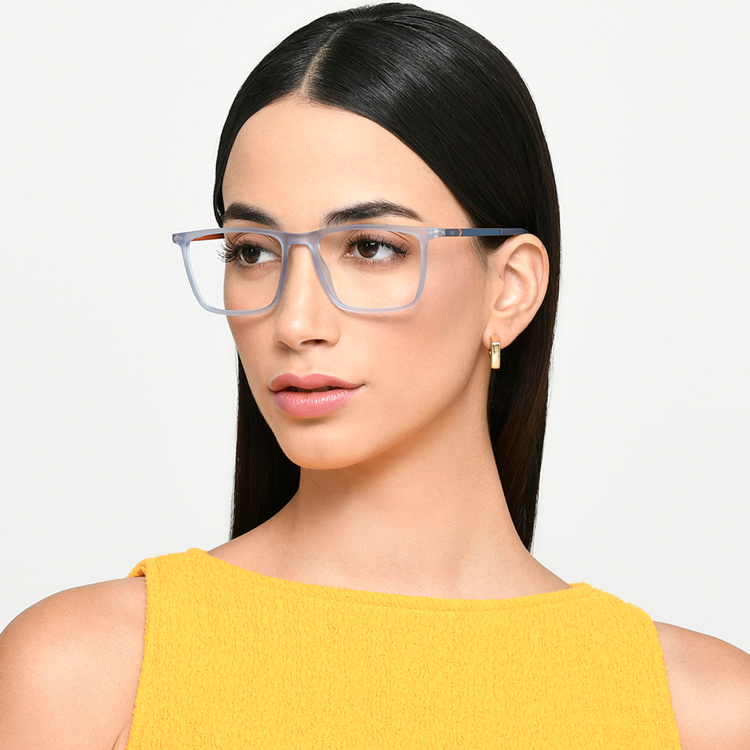 Lenskart Air Online Sky Blue Full Rim Square left side