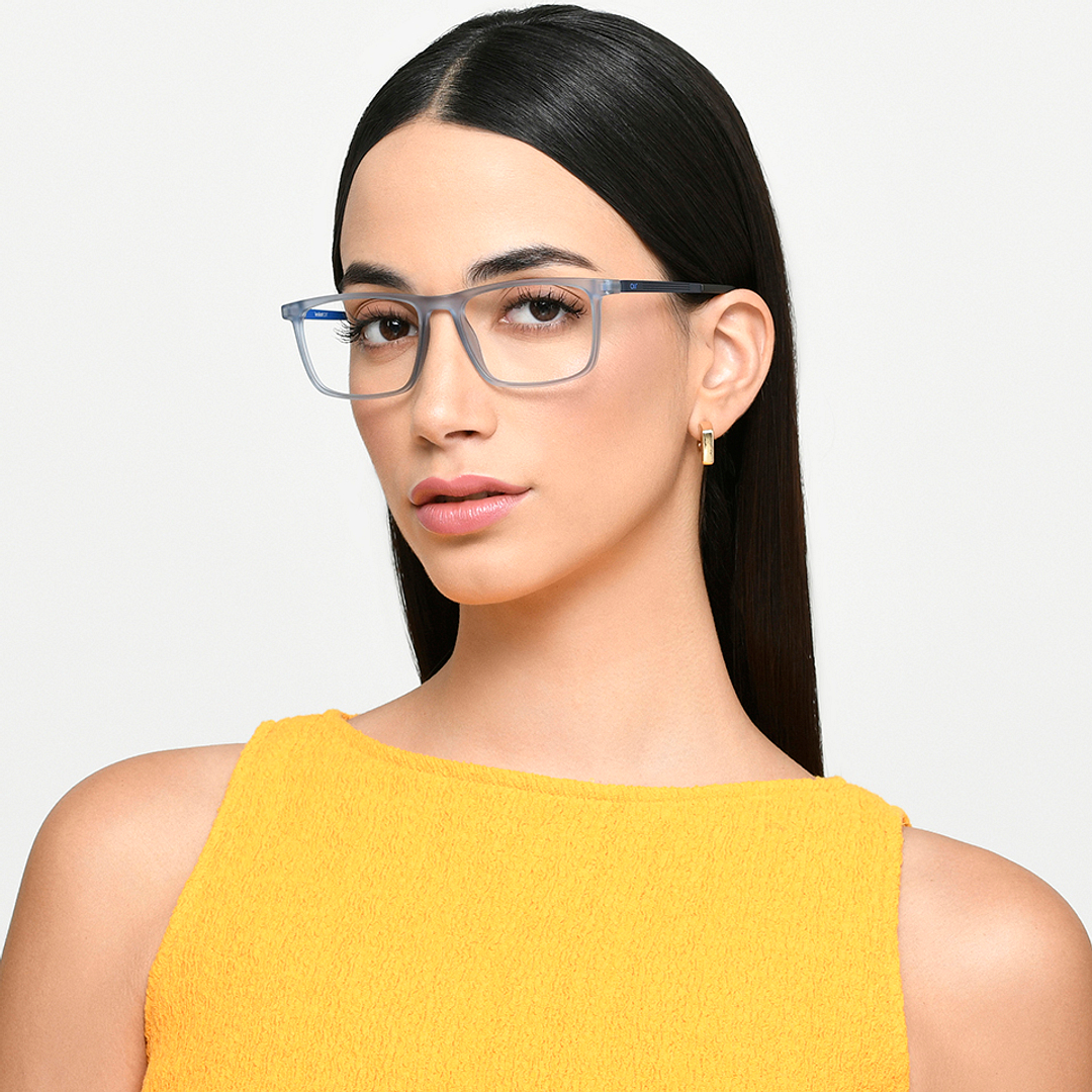 Lenskart Air Online Sky Blue Full Rim Rectangle right side