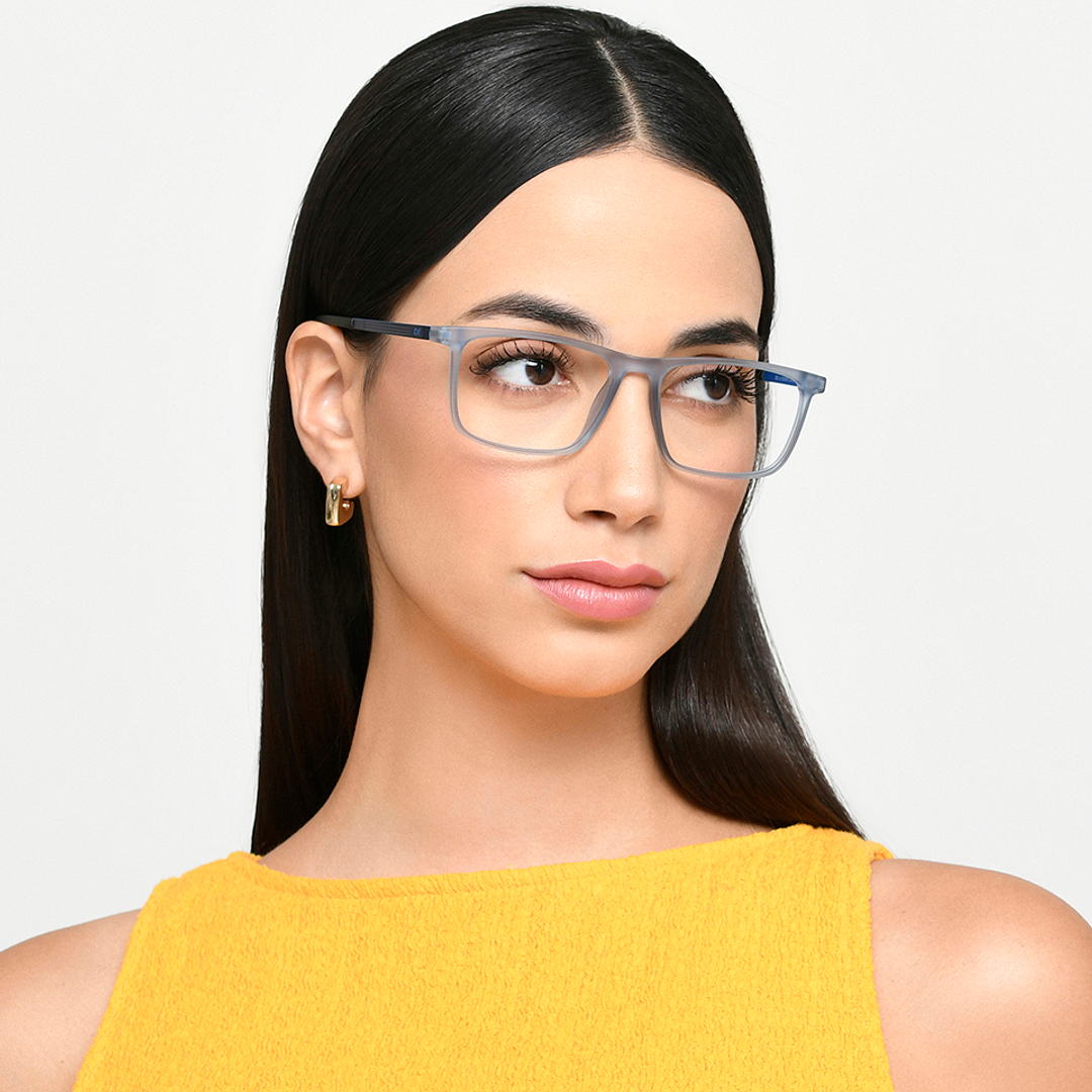 Lenskart Air Online Sky Blue Full Rim Rectangle left side