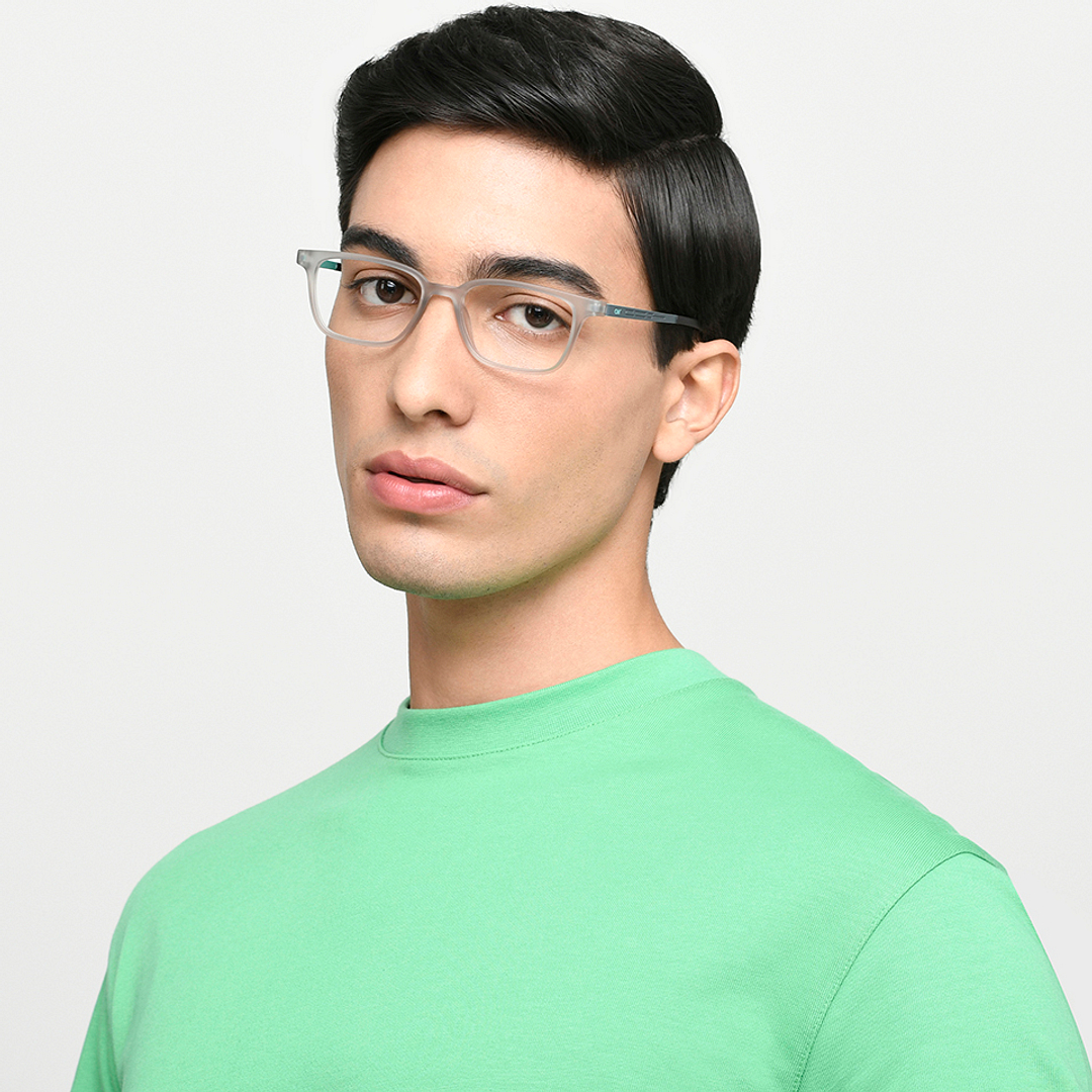 Lenskart Air Online Light Gray Full Rim Rectangle right side