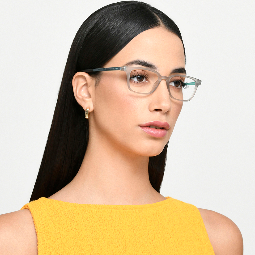 Lenskart Air Online Light Gray Full Rim Rectangle left side