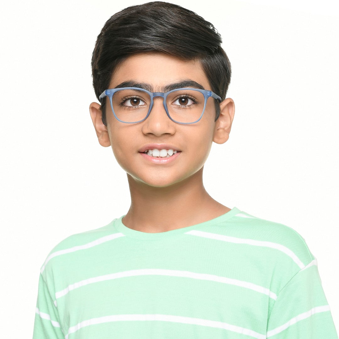 Hooper Online Ocean Blue Full Rim Square left side