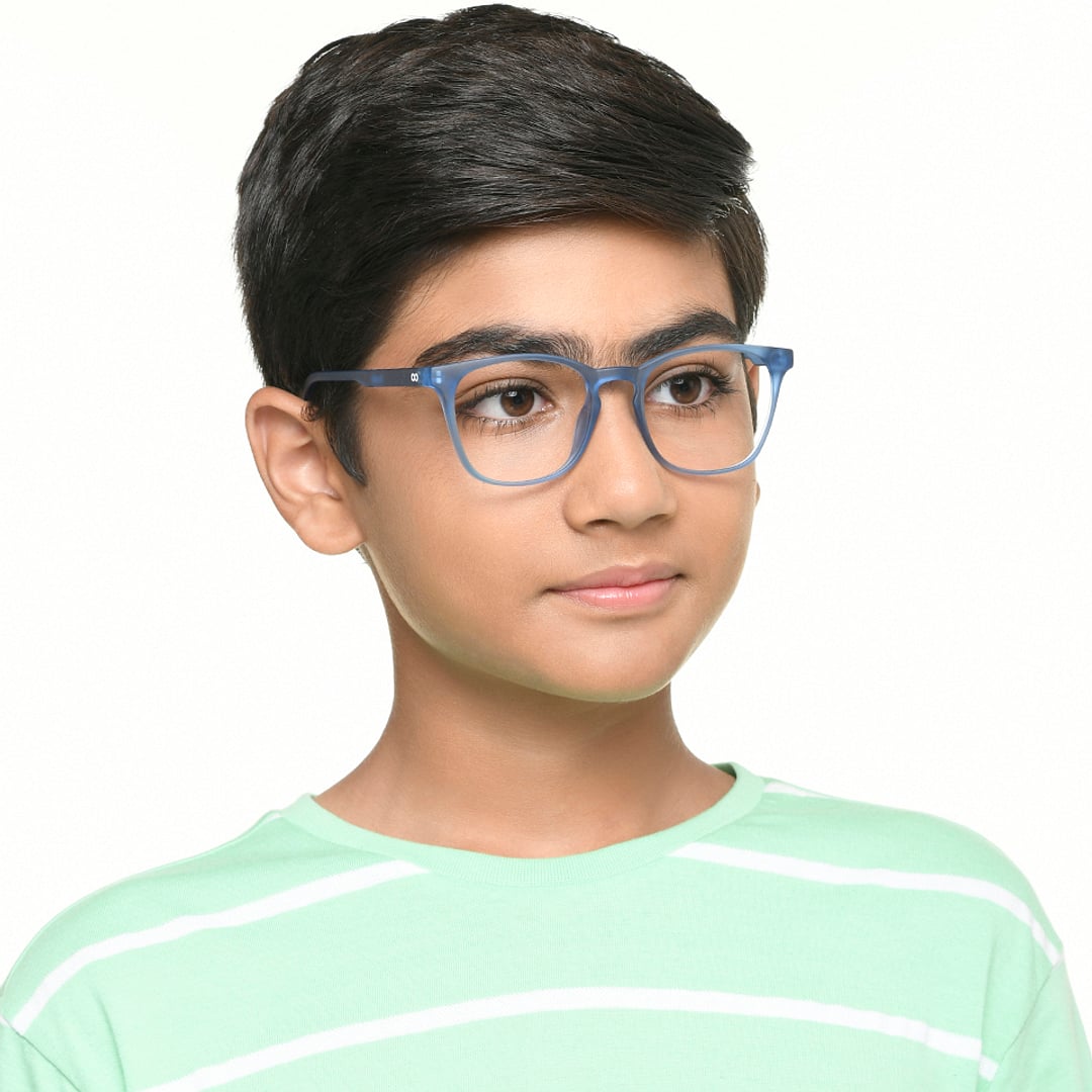 Hooper Online Ocean Blue Full Rim Square right side