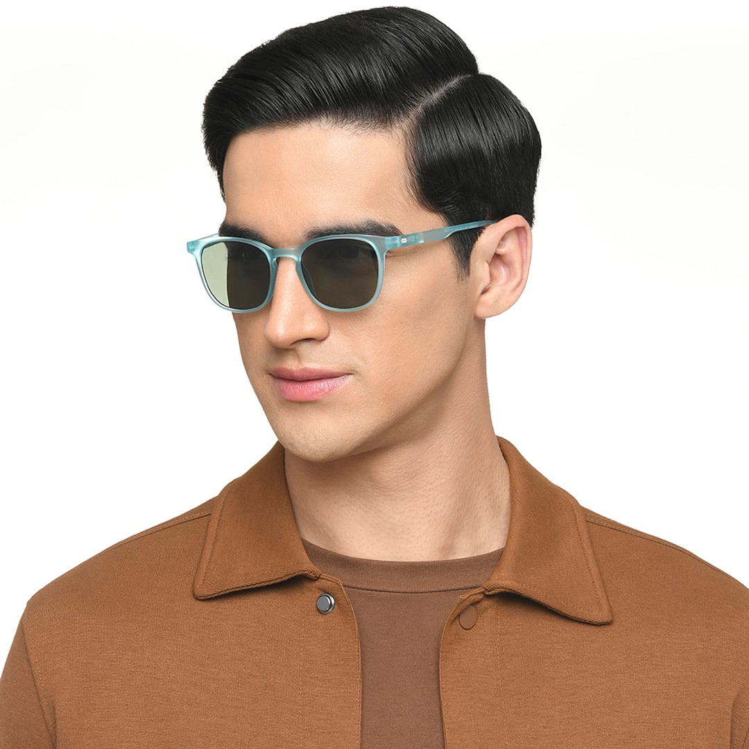 Lenskart Hustlr Online Turquoise Full Rim Square right side