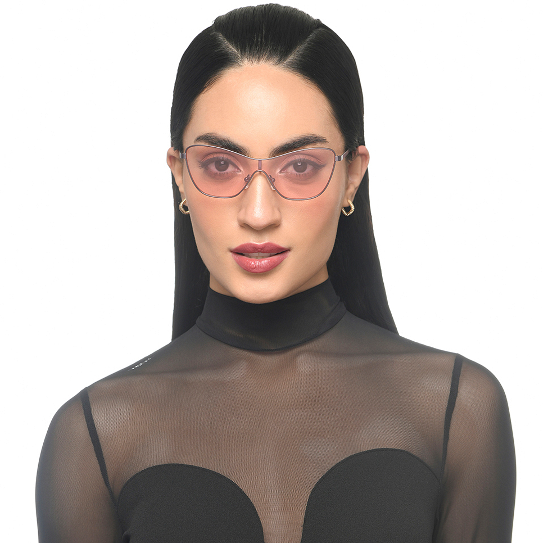 Lenskart Studio Online Gunmetal Full Rim Cat Eye right side