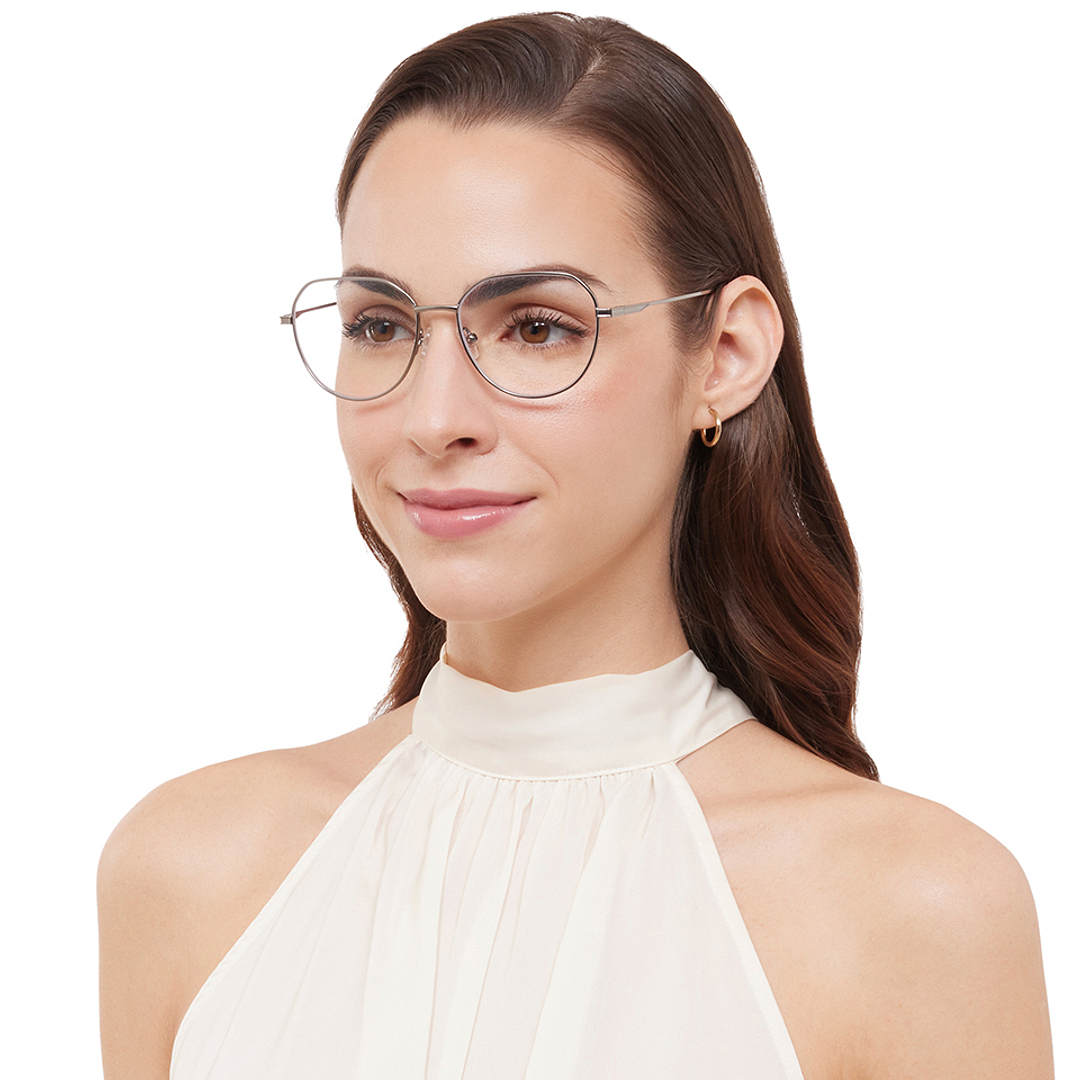 Lenskart Air Online Silver Full Rim Round right side
