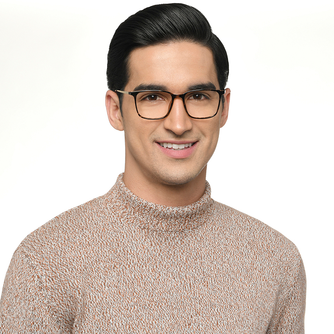 Lenskart Air Tortoise Full Rim Square right side