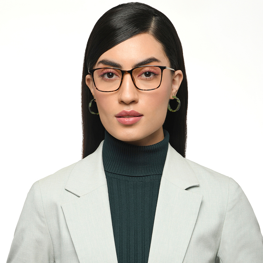 Lenskart Air Tortoise Full Rim Square right side