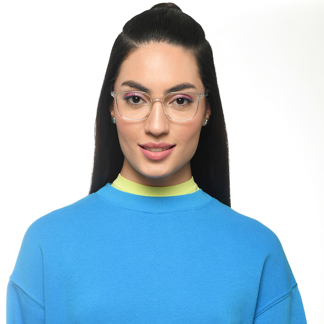 Lenskart Air Crystal Transparent Full Rim Square right side