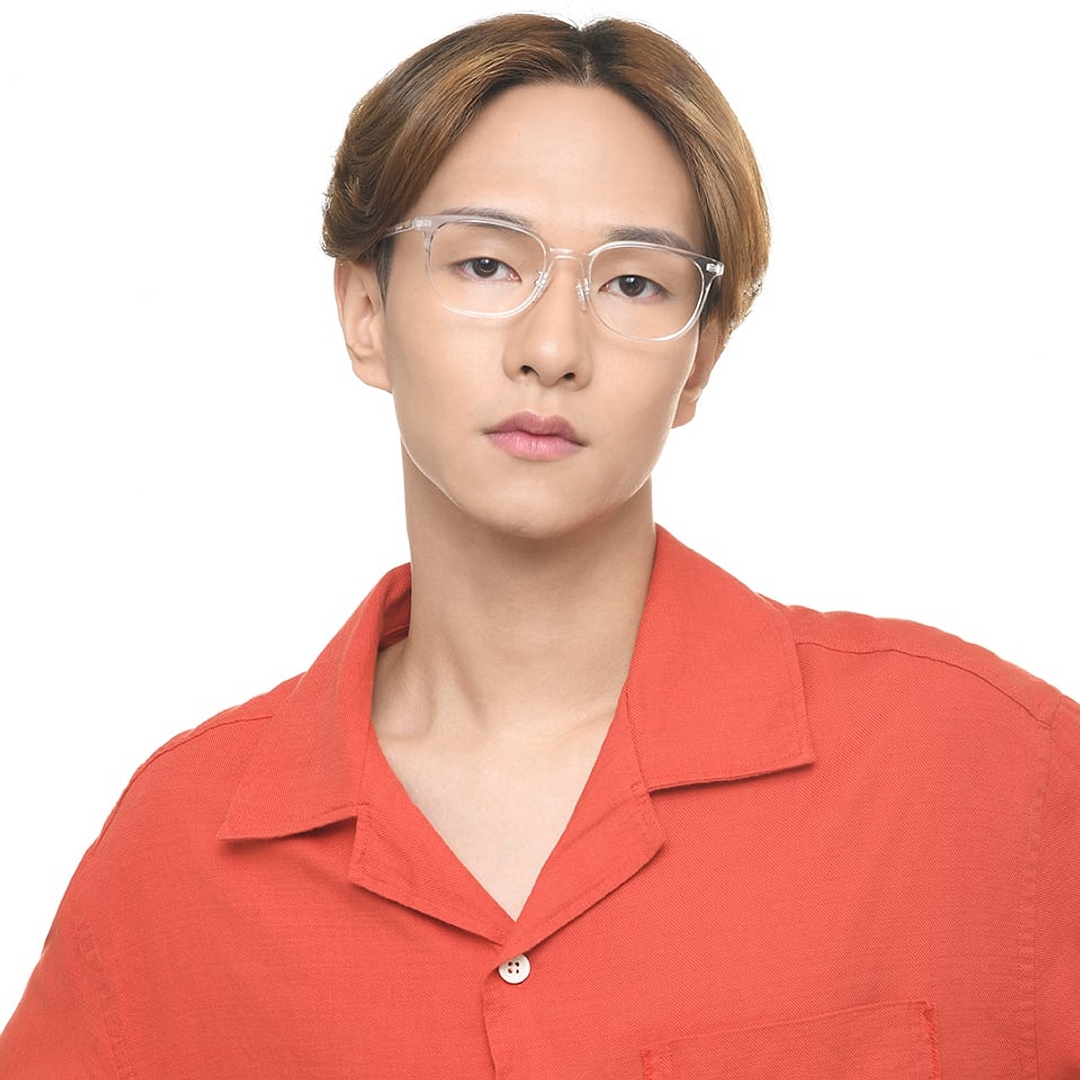 Lenskart Air Online Crystal Transparent Full Rim Square left side