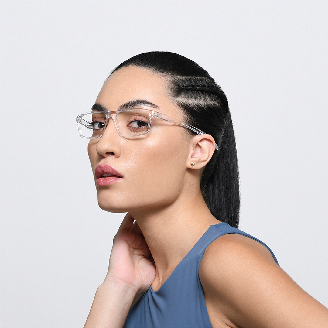 Lenskart Air Online Crystal Transparent Full Rim Rectangle right side