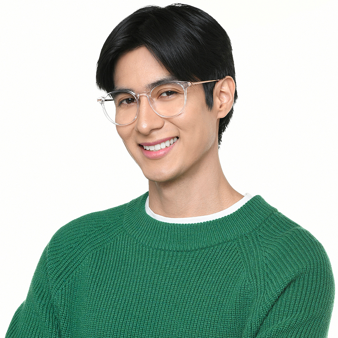 Lenskart Air White Full Rim Round right side