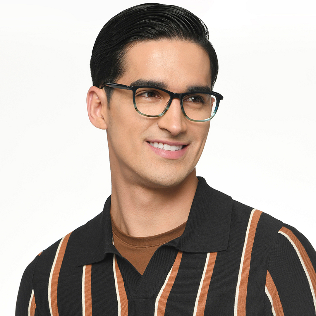 Vincent Chase Black Full Rim Rectangle right side