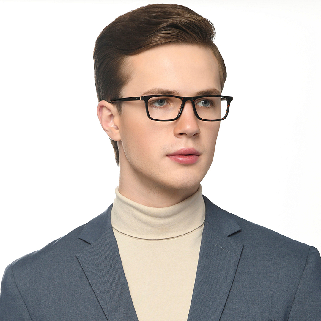 Vincent Chase Black Full Rim Rectangle right side