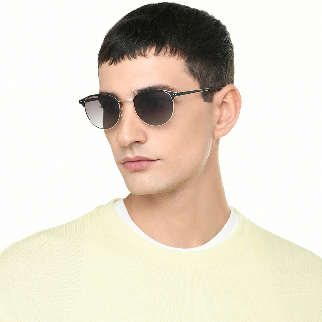 Vincent Chase Polarized Black Full Rim Clubmaster right side