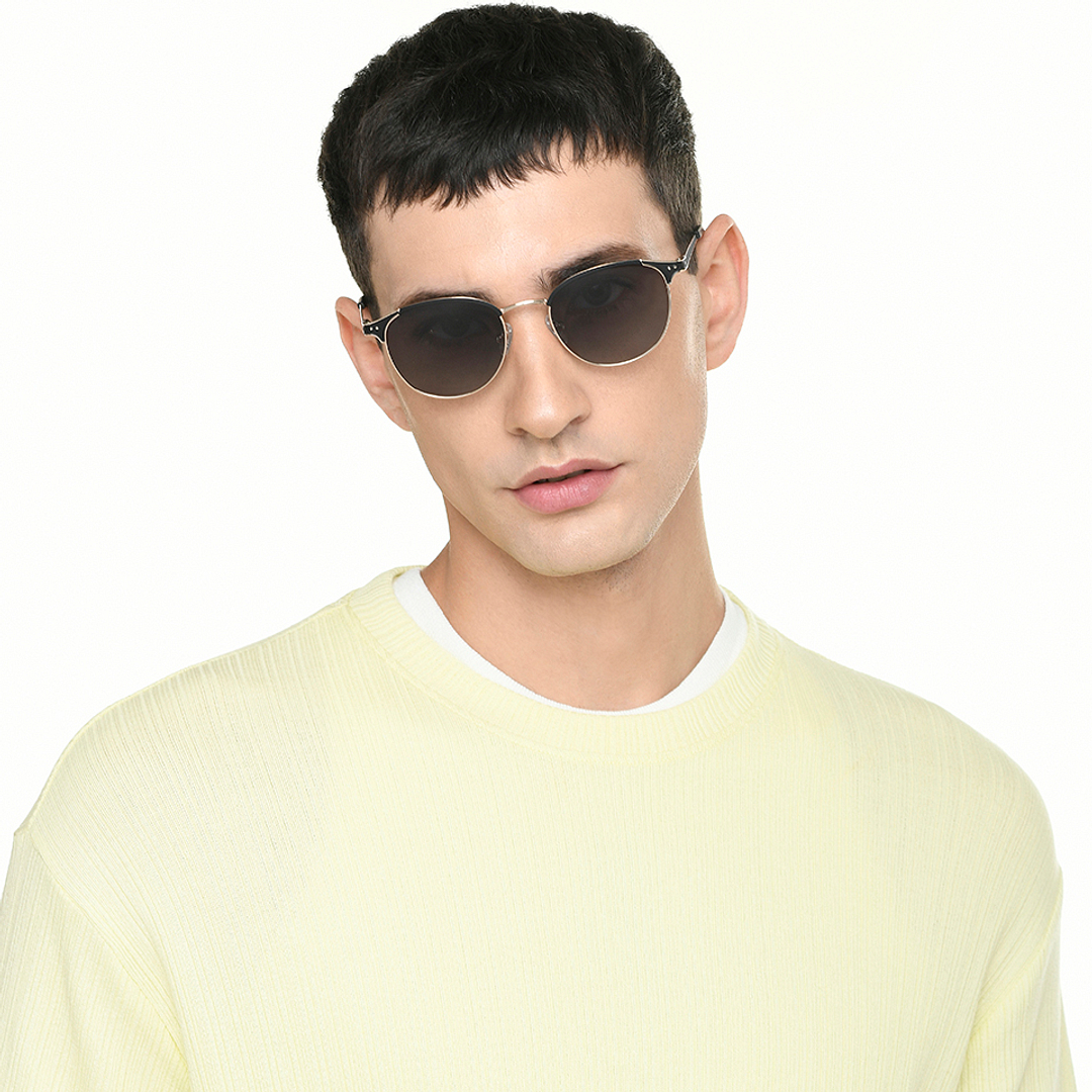 Vincent Chase Polarized Black Full Rim Clubmaster left side