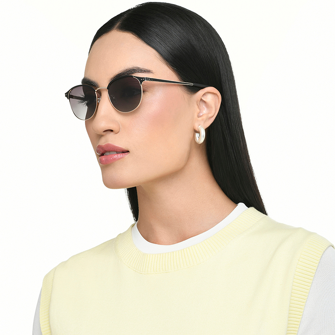 Vincent Chase Polarized Black Full Rim Clubmaster right side