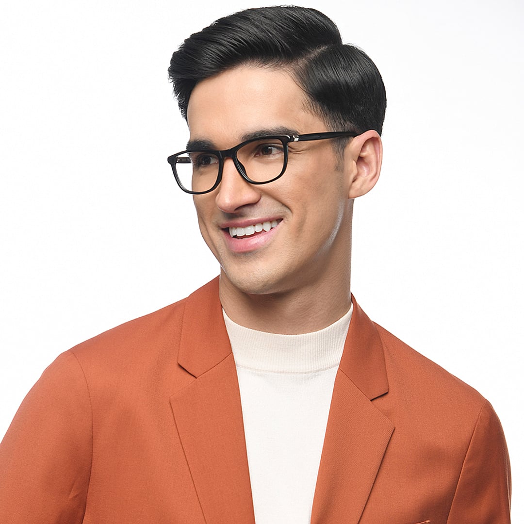 Vincent Chase Black Full Rim Rectangle right side