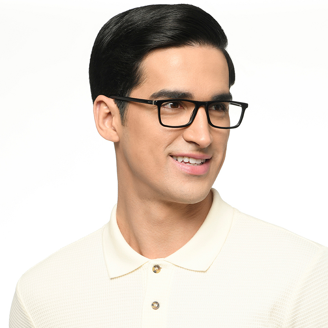 Vincent Chase Black Full Rim Rectangle right side