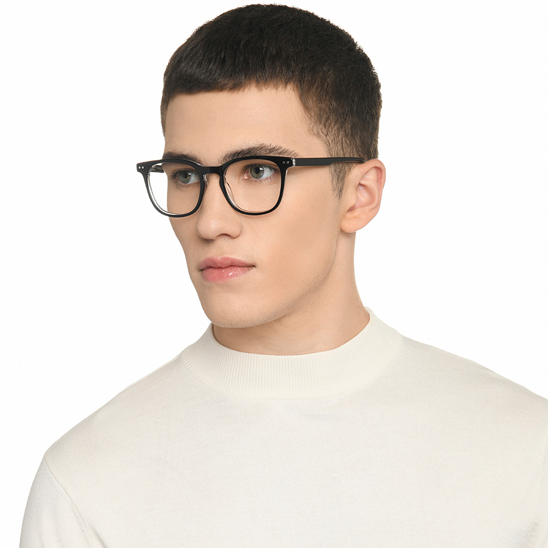 Vincent Chase Black Full Rim Square right side