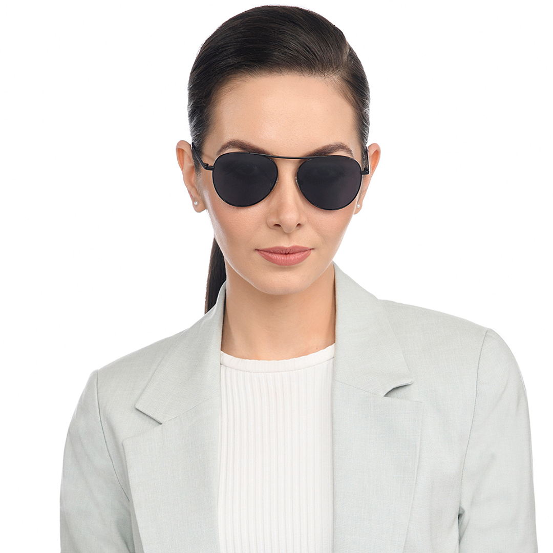 Vincent Chase Online Black Full Rim Aviator left side