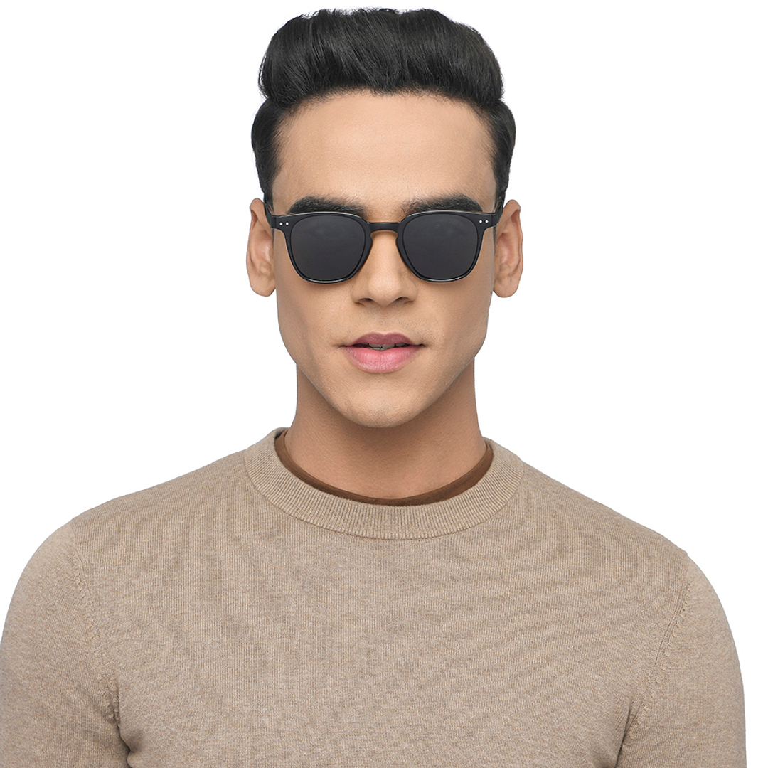 Vincent Chase Polarized Black Full Rim Round left side