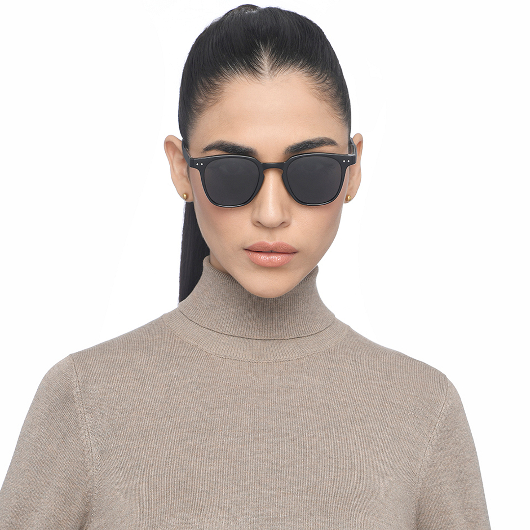 Vincent Chase Polarized Black Full Rim Round left side