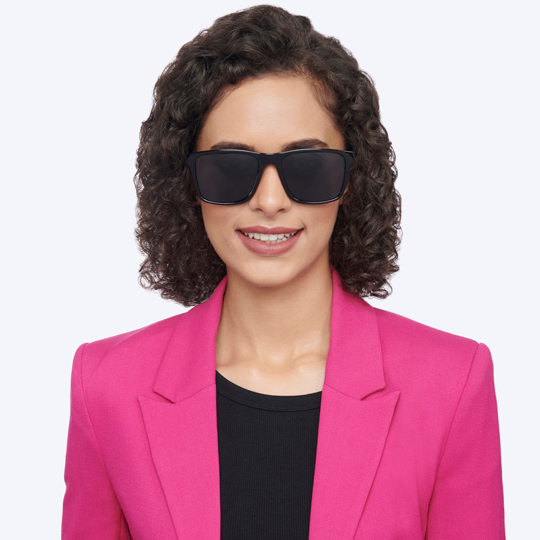 Vincent Chase Polarized Black Full Rim Square right side