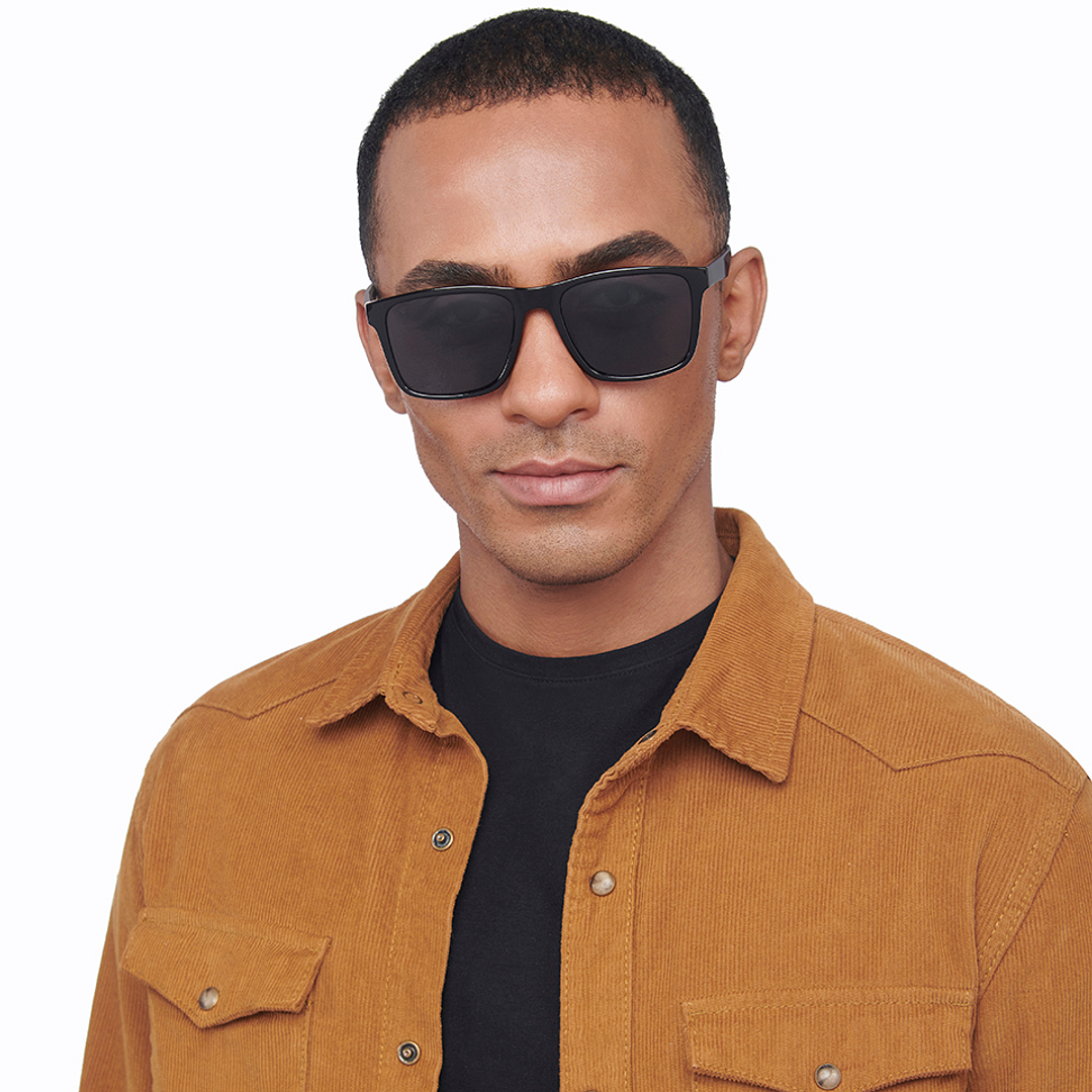 Vincent Chase Polarized Black Full Rim Square right side