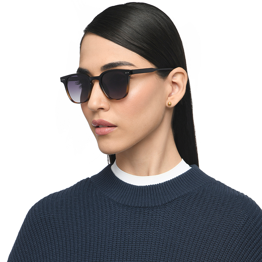 Vincent Chase Polarized Black Full Rim Round left side