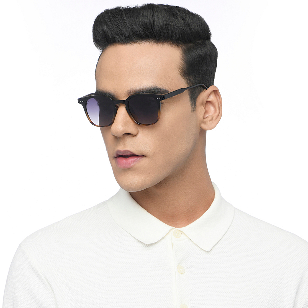 Vincent Chase Polarized Black Full Rim Round right side