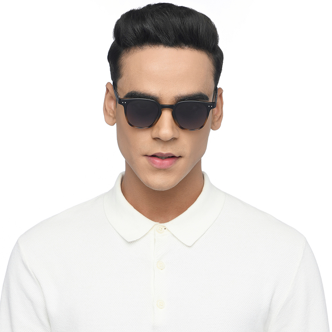 Vincent Chase Polarized Black Full Rim Round left side