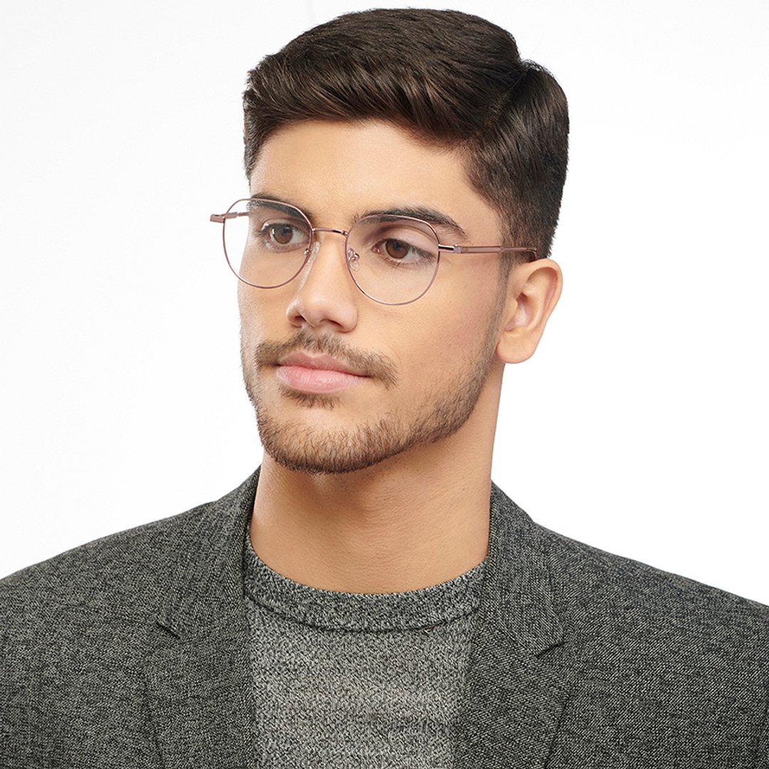 Vincent Chase Dark Brown Full Rim Round left side