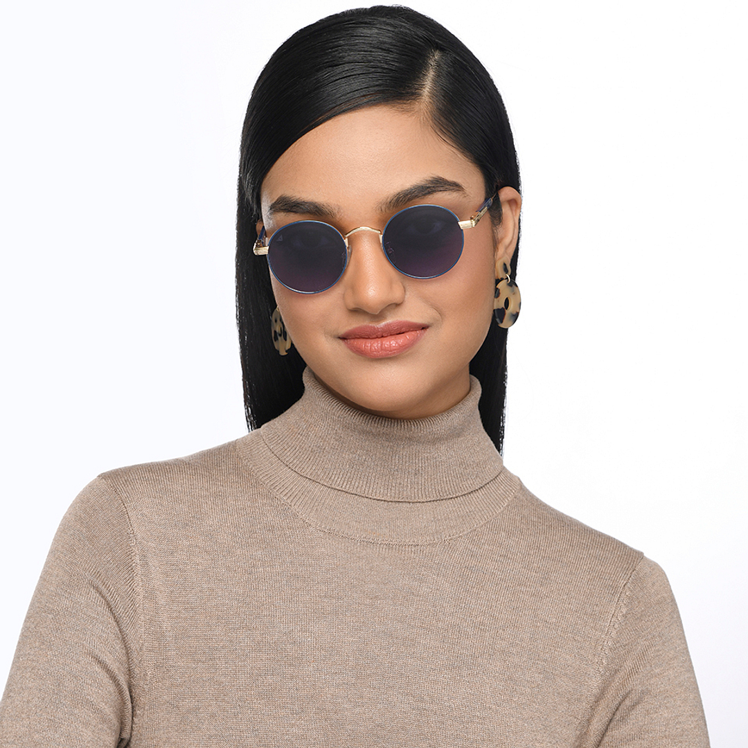 Vincent Chase Gold Full Rim Round right side