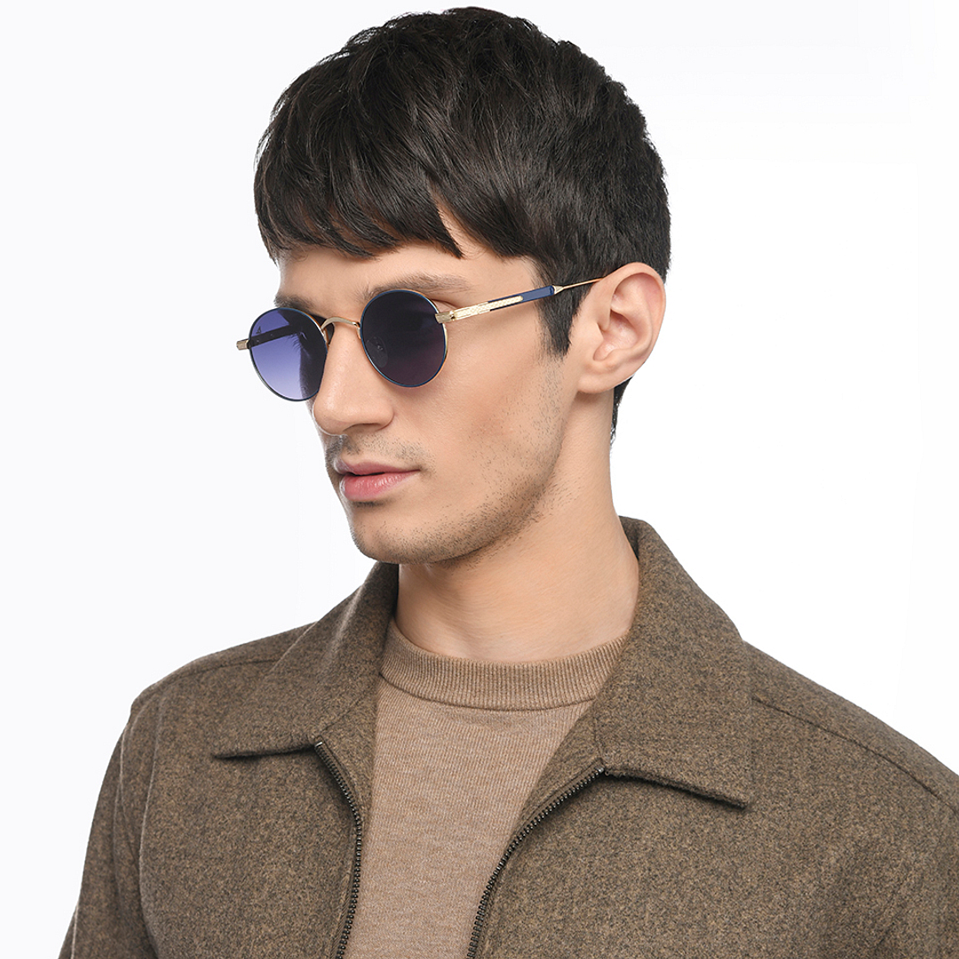 Vincent Chase Gold Full Rim Round right side