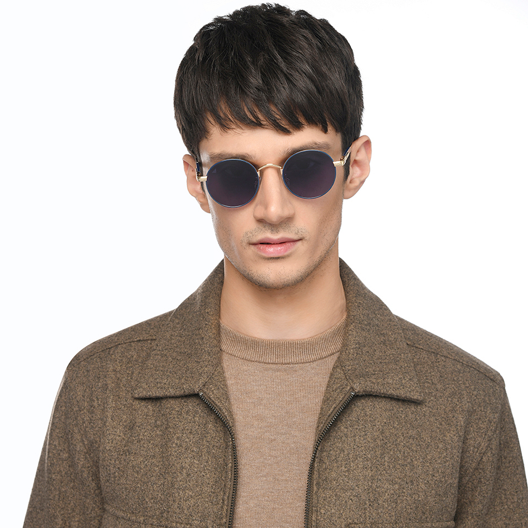 Vincent Chase Gold Full Rim Round left side