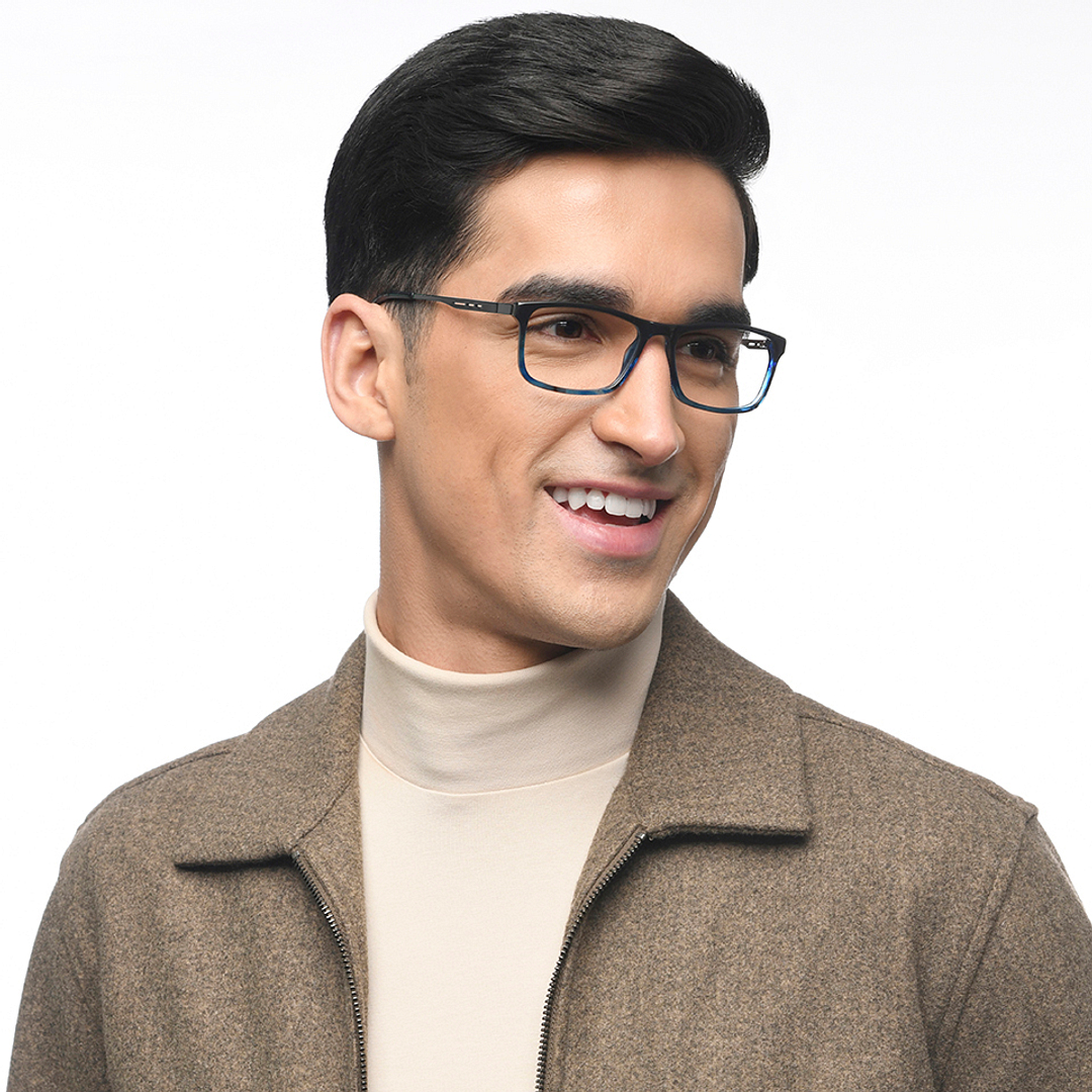 Vincent Chase Online Sky Blue Full Rim Rectangle right side